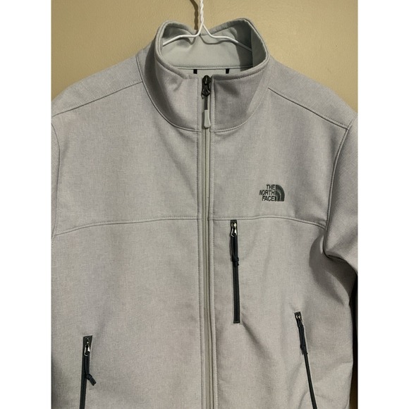 The North Face Windwall‎ Jacket Soft Shell Fleece Lined Men's M Gray Windbreaker - Picture 4 of 16